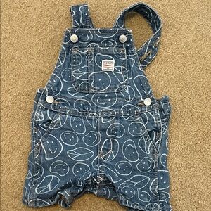 Old navy - unisex baby happy face shortalls